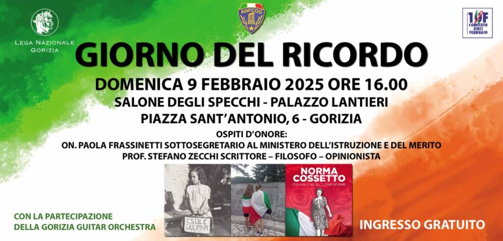 giorno del ricordo programma, gorizia