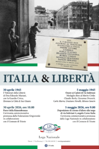 30 aprile 1945, 5 maggio 1945, trieste, lega nazionale